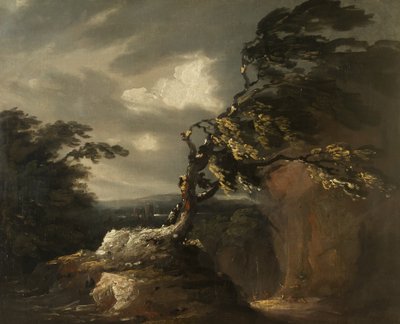 Sturm bei Nacht, um 1800 von Thomas Barker of Bath